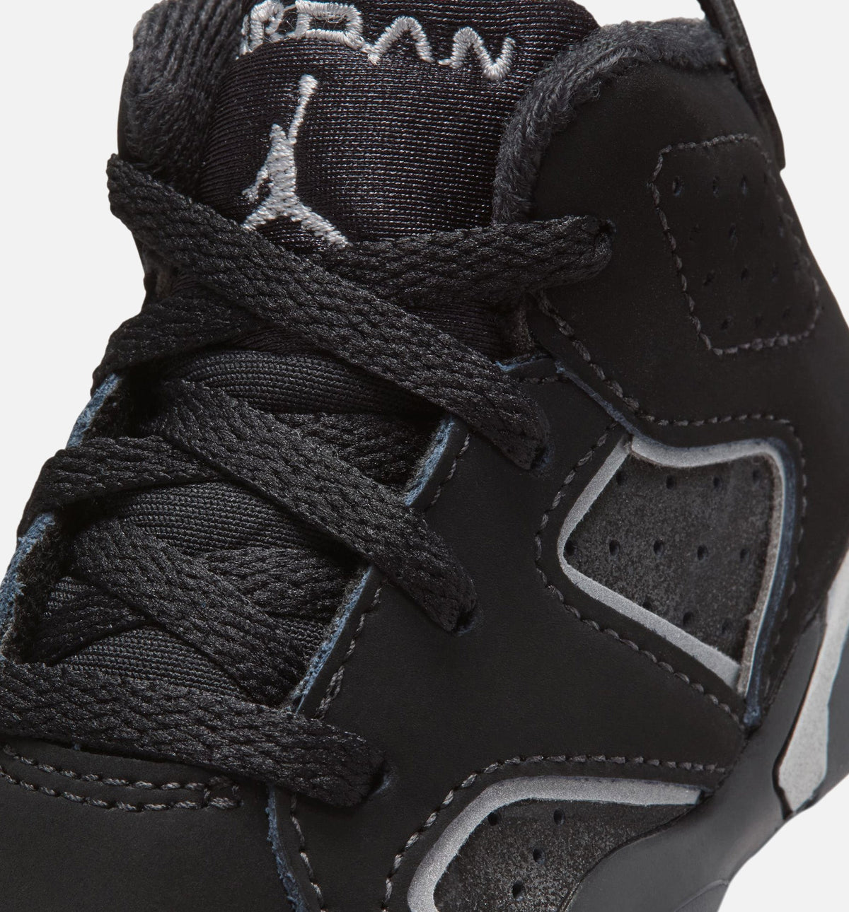 Air Jordan 6 Cap & Gown Infant Toddler Lifestyle Shoes / Black / Reflective Silver
