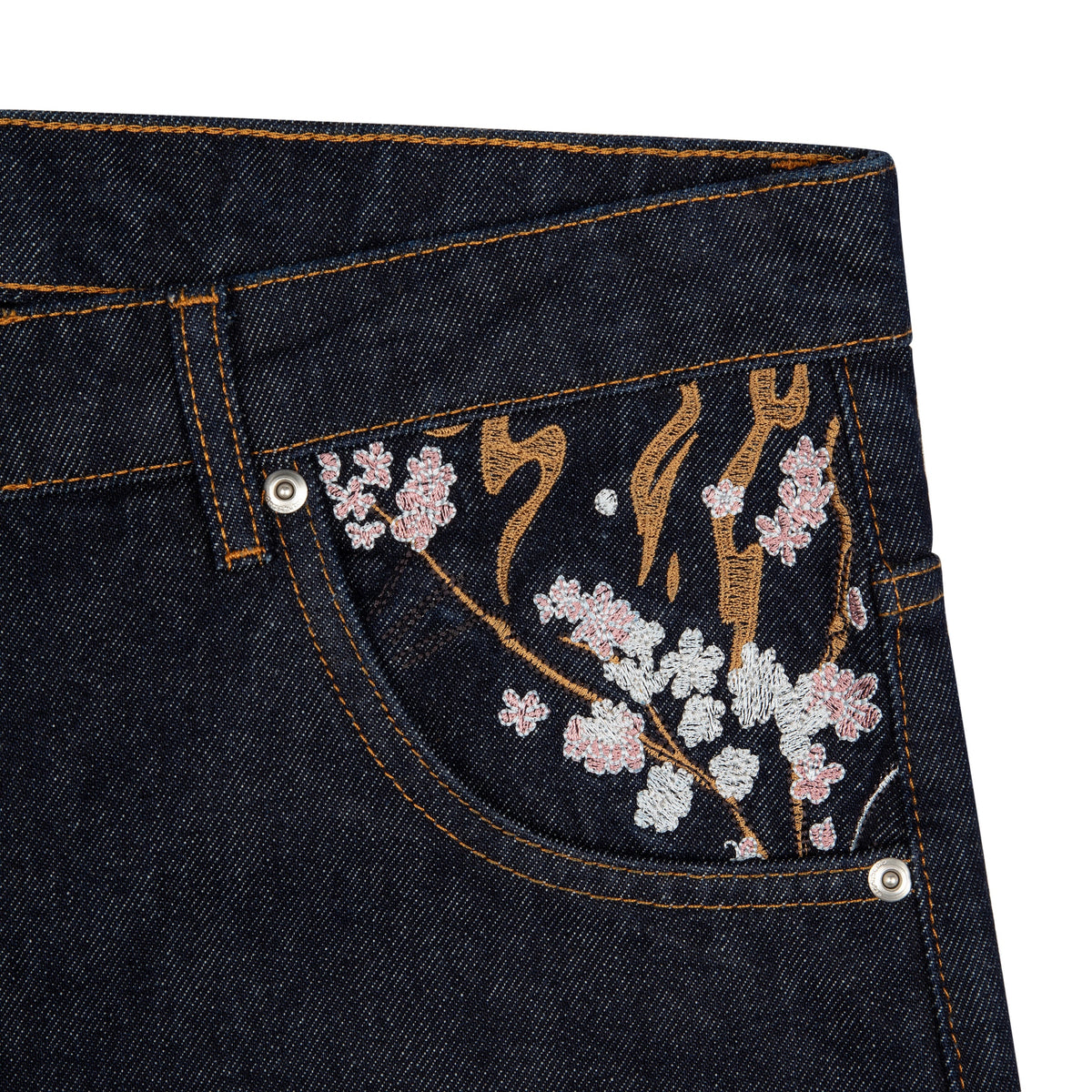 "yakuza" raw Denim blue