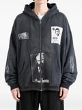 Enfants Riches Déprimés Lenin's Nap Time Assemblage patchwork distressed hoodie