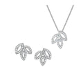 Harry Winston Style Three-Leaf Clover Cubic Zirconia 18K Gold-Plated Earrings